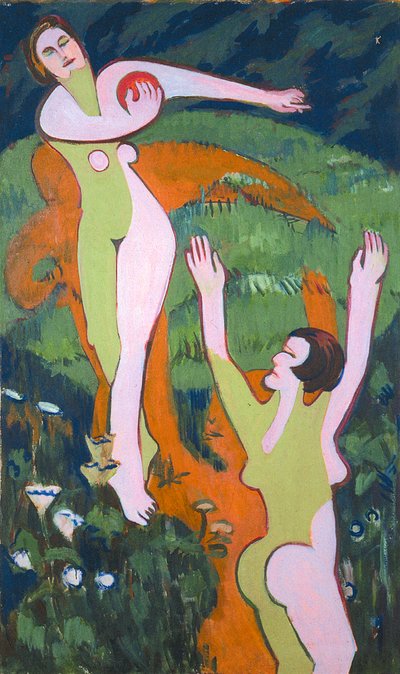 Female Ball Players by Ernst Ludwig Kirchner